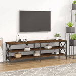 vidaXL Mobile Porta TV Rovere Marrone 160x40x50 cm Legno ingegnerizzato