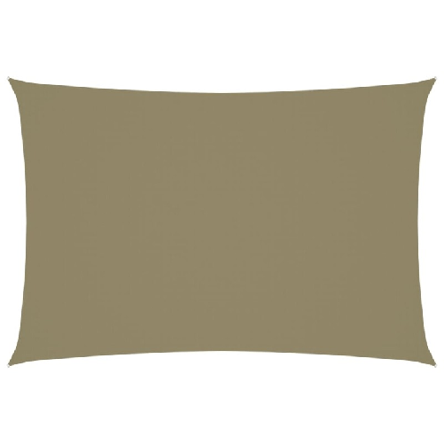 vidaXL Parasole a Vela Oxford Rettangolare 3x5 m Beige