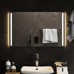 Specchio da Bagno con Luci LED 80x50 cm