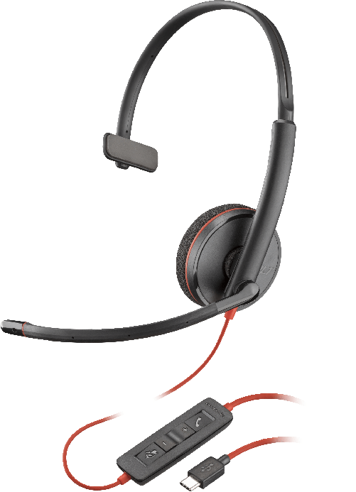 POLY-Cuffie-monoaurali-Blackwire-3210-con-connettore-USB-C