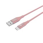 Celly USBTYPECCOLORPK cavo USB 1 m USB 2.0 USB A USB C Rosa