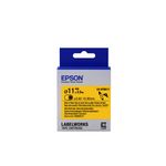 Epson Guaina Termorestringente Gialla per testo Nero, Heat Srink Tube D11mm/2,5 LK-6YBA11