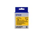 Epson-Guaina-Termorestringente-Gialla-per-testo-Nero-Heat-Srink-Tube-D11mm-25-LK-6YBA11