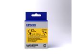 Epson-Guaina-Termorestringente-Gialla-per-testo-Nero-Heat-Srink-Tube-D11mm-25-LK-6YBA11