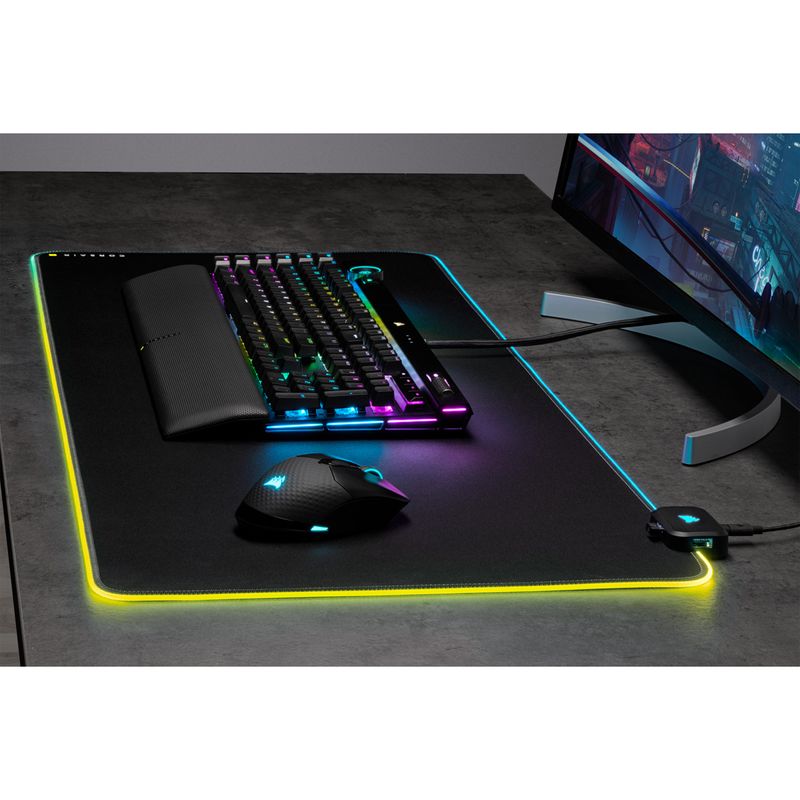 Corsair-MM700-RGB-Tappetino-per-mouse-per-gioco-da-computer-Nero