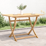 vidaXL Tavolo da Giardino Pieghevole 120x70x75cm Legno Massello Acacia