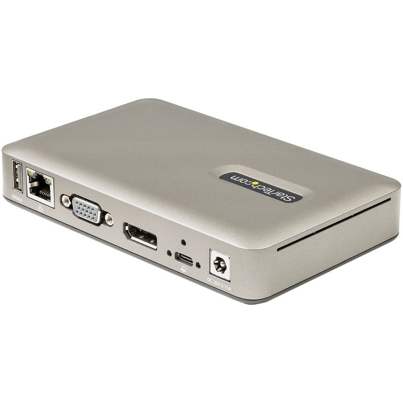 StarTech.com-Docking-Station-USB-C---DisplayPort-4K-30Hz-o-VGA---Power-Delivery-60W-Pass-Through-Charging---Hub-USB-3.1-Gen-1-a-4-porte---Dockin
