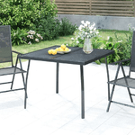 vidaXL Tavolo da Giardino Antracite 100x100x72 cm Rete d'Acciaio