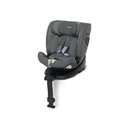 Foppapedretti Seggiolino Auto Fp360 Girevole e Reclinabile Dual Fix Grigio