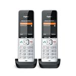 Gigaset-COMFORT-500HX-duo-Telefono-analogico-DECT-Identificatore-di-chiamata-Nero-Argento