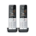 Gigaset-COMFORT-500HX-duo-Telefono-analogico-DECT-Identificatore-di-chiamata-Nero-Argento