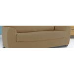 COPRICUSCINO COPRISEDUTA ELASTICIZZATO DIVANO 3 POSTI LINEA JOLIE ESTENSIBILE DA 160 A 210CM COLORE TORTORA