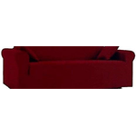 COPRICUSCINO COPRISEDUTA ELASTICIZZATO DIVANO 3 POSTI LINEA JOLIE ESTENSIBILE DA 160 A 210CM COLORE BORDEAUX