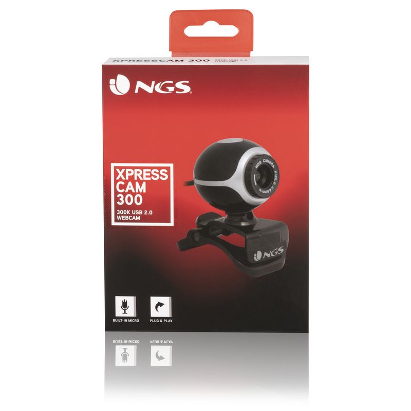 NGS-XpressCam300-webcam-5-MP-USB-2.0-Nero-Argento