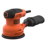 Black & Decker BEW210 Levigatrice orbitale 14000 Giri/min Nero, Arancione