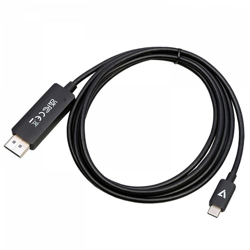 V7-V7USBCDP14-2M-cavo-e-adattatore-video-DisplayPort-USB-tipo-C-Nero