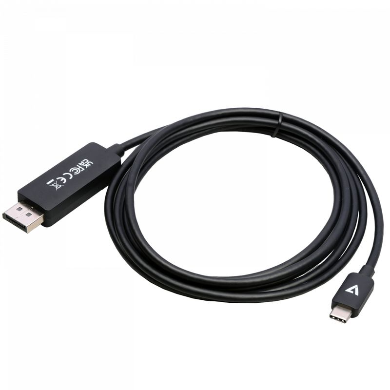 V7-V7USBCDP14-2M-cavo-e-adattatore-video-DisplayPort-USB-tipo-C-Nero