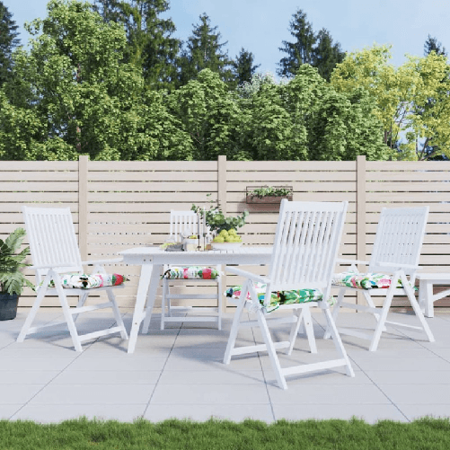 vidaXL Cuscini per Sedia 4 pz Multicolori 50x50x7 cm in Tessuto Oxford