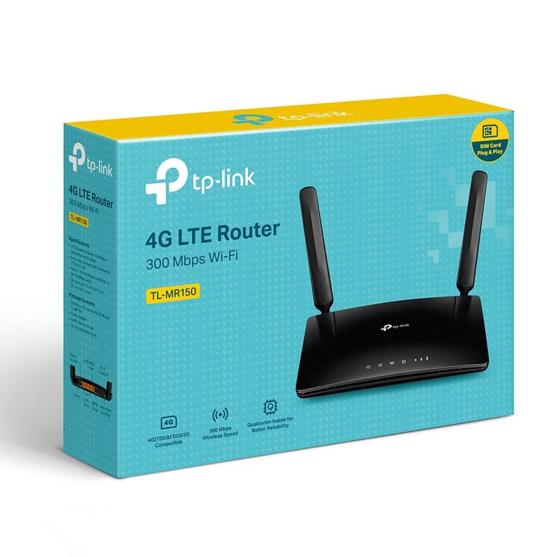 TP-Link-TL-MR150-router-wireless-Fast-Ethernet-Banda-singola--2.4-GHz--4G-Nero