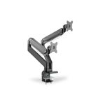 Digitus Porta monitor universale doppio con molla a gas e montaggio a incastro (DUAL MONITOR MOUNT 2X 35IN BLAC - BLACK)