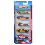 Mattel Hot Wheels Confezione 5 Macchinine, Modelli Assortiti, Giocattolo per Bambini 4+ Anni