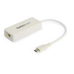 StarTech.com Adattatore Ethernet USB C con porta USB A - Adattatore di rete NIC USB 3.0/USB 3.1 Tipo C a RJ45