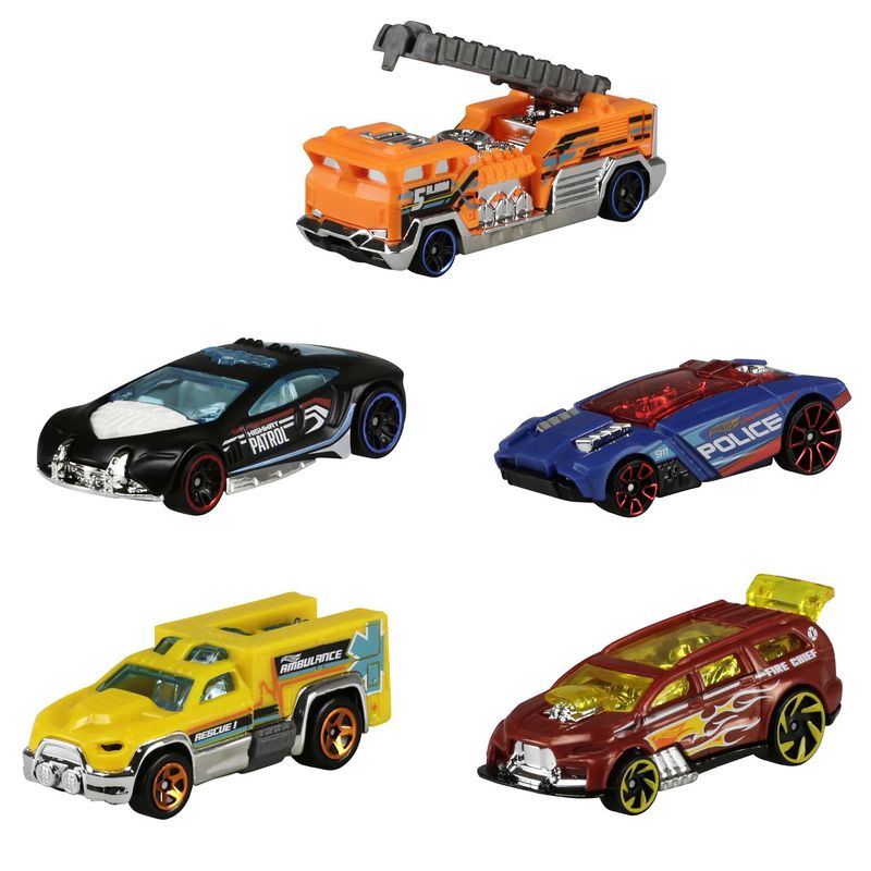 Hot-Wheels-Confezione-5-Macchinine-Modelli-Assortiti-Giocattolo-per-Bambini-4--Anni