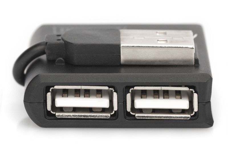Digitus-Hub-a-4-Porte-A‚A®-USB-2.0-ad-alta-velocitAƒA --DIGITUS-USB-2.0-HIGH-SPEED-H---.-