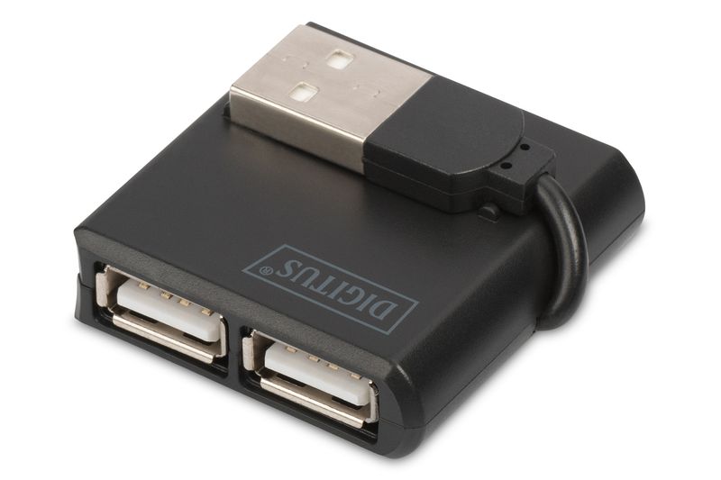Digitus-Hub-a-4-Porte-A‚A®-USB-2.0-ad-alta-velocitAƒA --DIGITUS-USB-2.0-HIGH-SPEED-H---.-