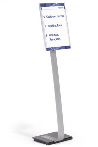 Durable-481323-stand-informativo-e-supporto-per-brochure-A3-Acrilico-Argento