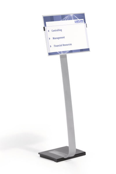 Durable-481323-stand-informativo-e-supporto-per-brochure-A3-Acrilico-Argento