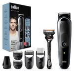 Braun All-in-one Rifinitore Tutto-In-Uno 5 MGK5355, Regolabarba Uomo 7-In-1, Tagliacapelli, Per Viso, Capelli