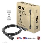 CLUB-3D â€¢ Eingang: HDMI Stecker â€¢ Ausgang: HDMI Buchse â€¢VollstÃ¤ndig konform mit der Ultra High Speed HDMIâ„¢2