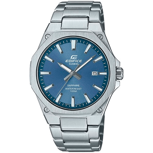 Casio Orologio Edifice Slim Analogico Acciaio Zaffiro Blu