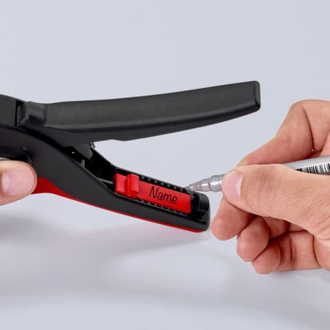 Knipex-PreciStrip16-pinza-spellacavi-Nero-Rosso