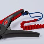 Knipex-PreciStrip16-pinza-spellacavi-Nero-Rosso