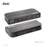 CLUB-3D â€¢ Eingang: PC 1: DisplayPort + USB + Mikrofon + Stereoanschluss