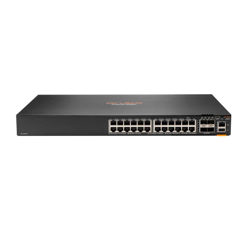 Aruba-6200F-24G-Class4-PoE-4SFP--370W-Gestito-L3-Gigabit-Ethernet--10-100-1000--Supporto-Power-over-Ethernet--PoE--1U