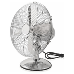 Ventilatore da tavolo 30 cromato con struttura tubolare