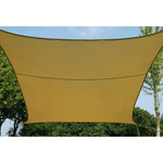 Vela 3x3 Beige Quadrata Telo Ombreggiante Sole Giardino Ombra Tenda Parasole