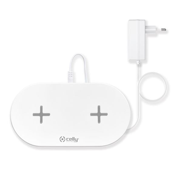 Celly-WL2FASTPADWH-Caricabatterie-per-dispositivi-mobili-Smartphone-Bianco-AC-Interno