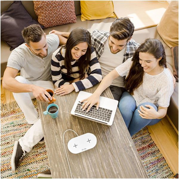 Celly-WL2FASTPADWH-Caricabatterie-per-dispositivi-mobili-Smartphone-Bianco-AC-Interno