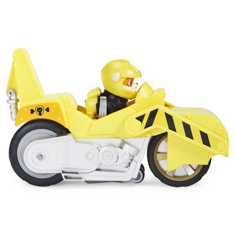 PAW-Patrol--veicolo-Moto-Pups-di-Rubble-motocicletta-con-motore-a-retrocarica-e-personaggio-per-bambini-dai-3-anni-in-su