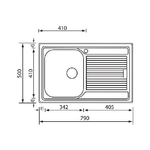 CM-Zenith-79x50-1V-Lavello-ad-incasso-Rettangolare-Acciaio-inossidabile