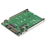 StarTech.com Adattatore da SSD M.2 SATA a SATA da 2,5", convertitore da M.2 NGFF a SATA, altezza 7 mm