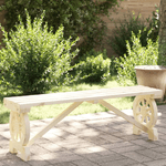 vidaXL Panca da Giardino 115 cm in Legno Massello di Abete