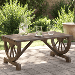 vidaXL Tavolino da Giardino 90x50x40 cm in Legno Massello di Abete