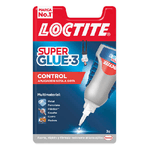 Loctite Superglue-3 Control 3gr - Adesivo Extra Forte - Resistente all'acqua - Trasparente e Durevole