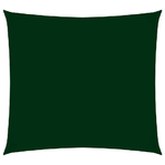 vidaXL Parasole a Vela in Tela Oxford Quadrato 4,5x4,5 m Verde Scuro