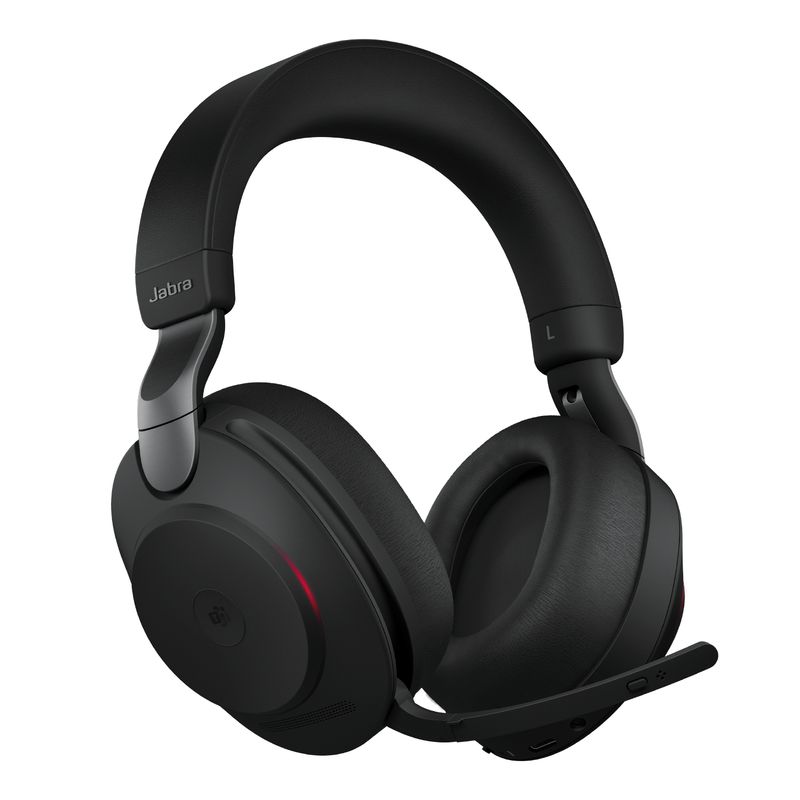 Jabra-Evolve2-85-MS-Stereo-Auricolare-Con-cavo-e-senza-cavo-A-Padiglione-Ufficio-USB-tipo-C-Bluetooth-Nero